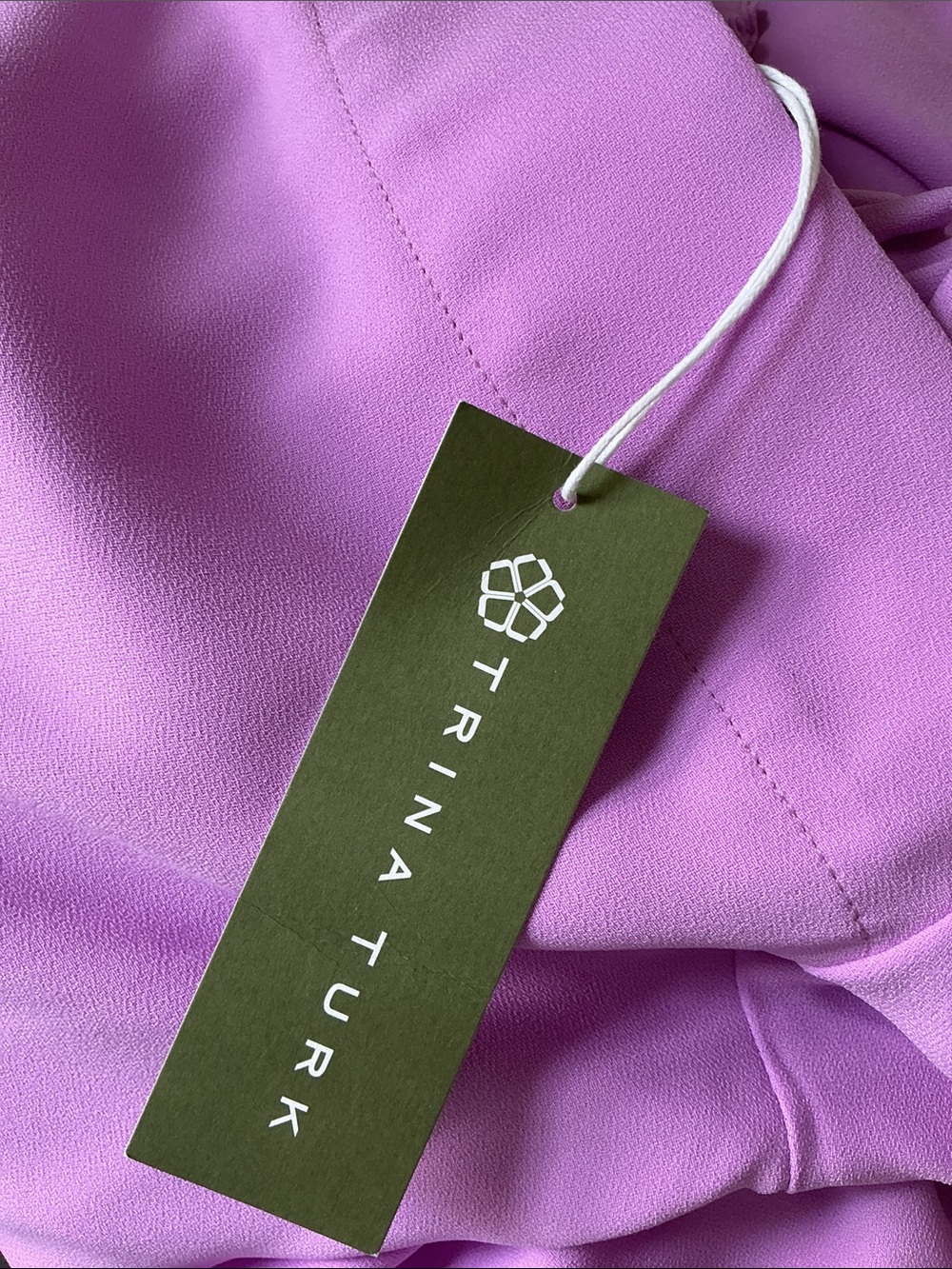 TRINA TURK EQUINOX Lilac Off-Shoulder Dress - Picture 7 of 8